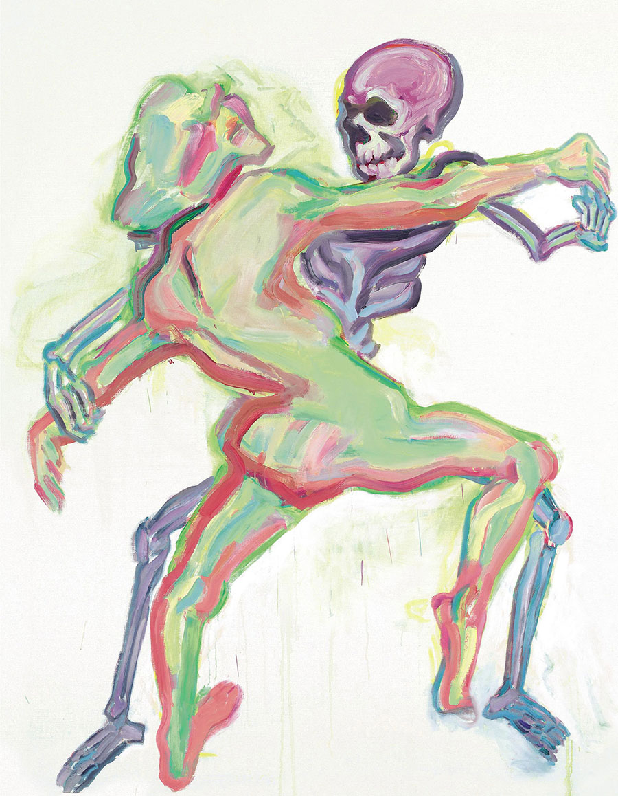 玛丽亚·拉斯尼格（Maria Lassnig） 死亡和女孩