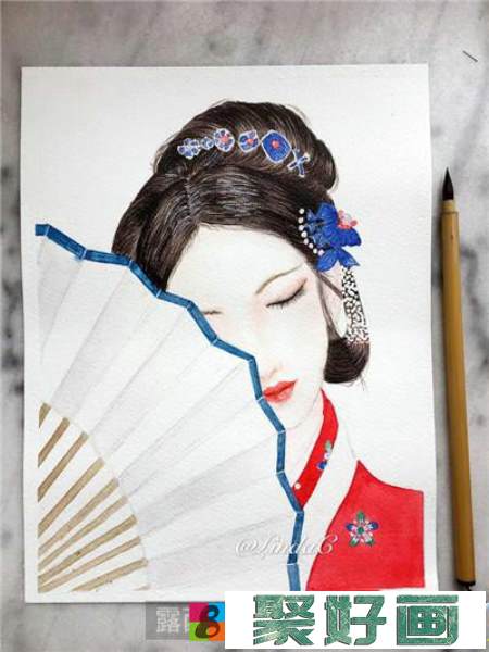 人物水彩画