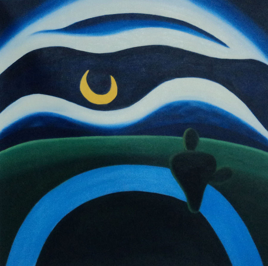 塔尔西拉·德·阿玛拉（Tarsila do Amaral）月亮油画