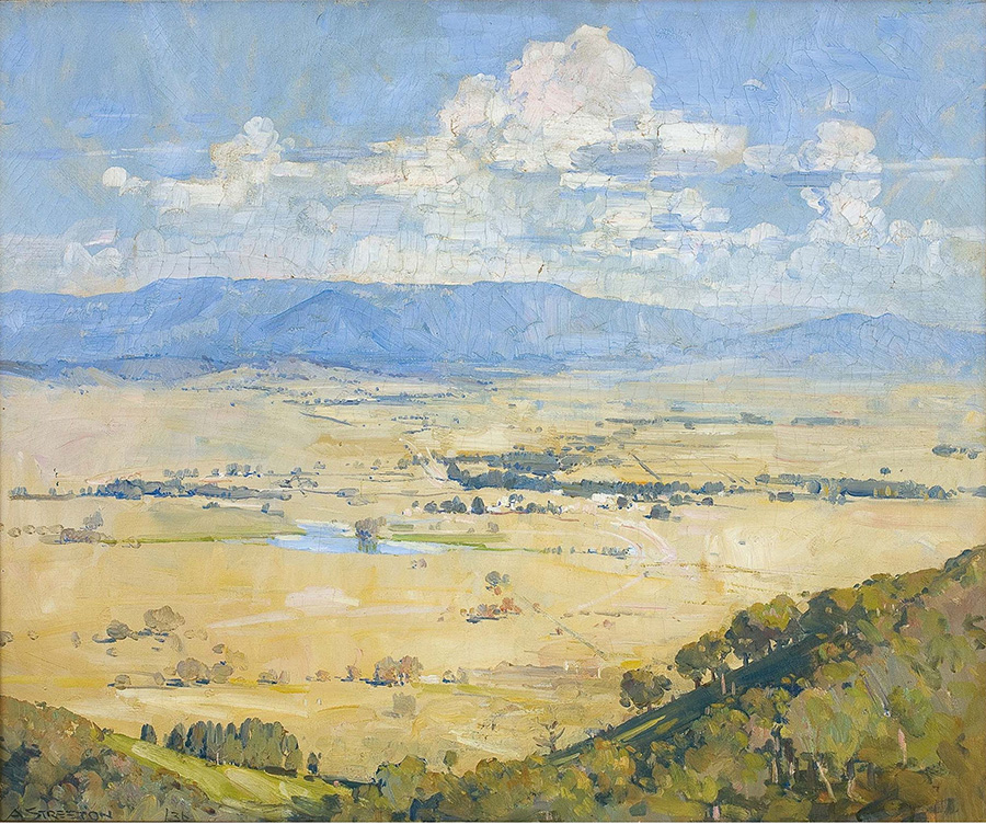 阿瑟·斯切特 (Arthur Streeton) Melba`s Country