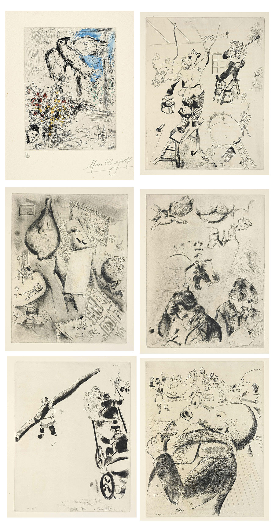 马克·夏加尔marc chagall 高清素描作品欣赏