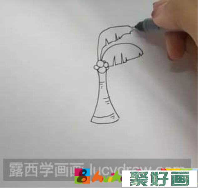 椰子树儿童画