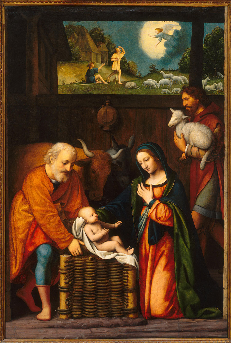 达芬奇作品 婴儿诞生 圣母赐福  高清大图下载