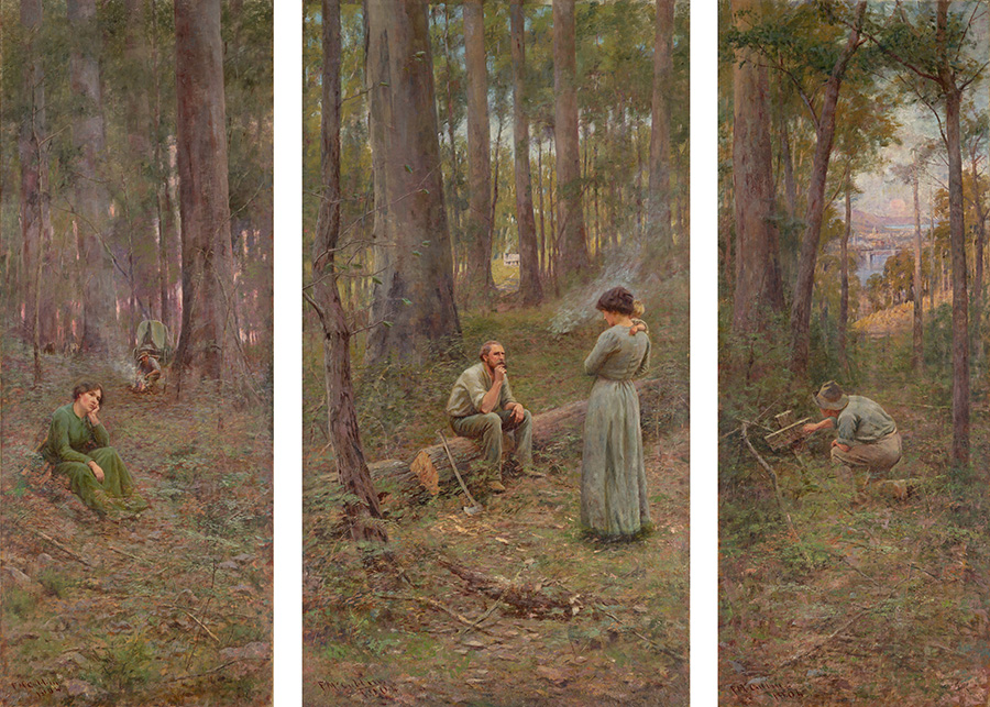 弗雷德里克·麦卡宾 (Frederick McCubbin ）The pioneer 开荒者