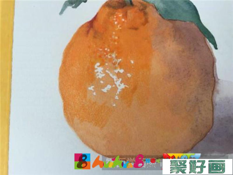 丑橘彩铅画