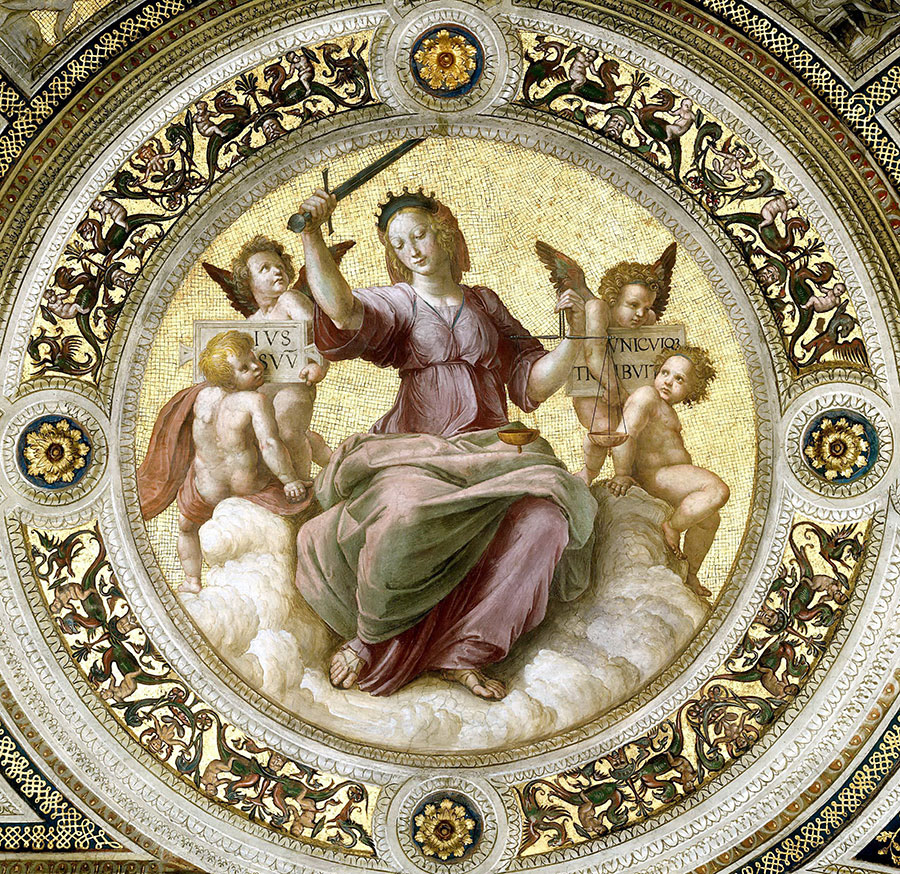 拉斐尔作品: 天顶壁画 圣母壁画