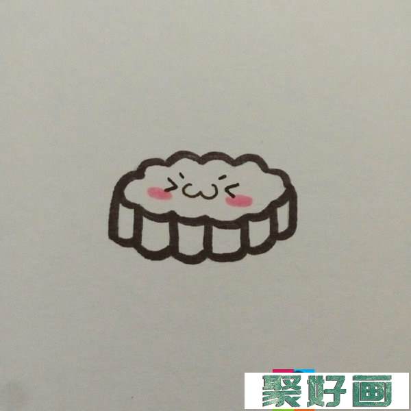 中秋佳节吃月饼儿童画教程
