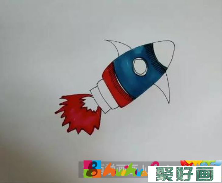 火箭儿童画