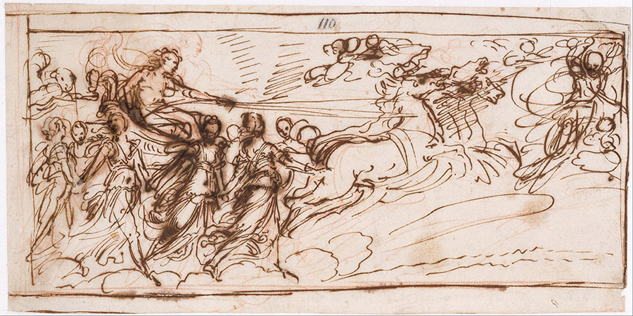 Castiglione, Giovanni Benedetto作品: Apollo on the Sun Chariot