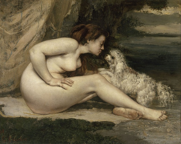 Nude Woman with a Dog,