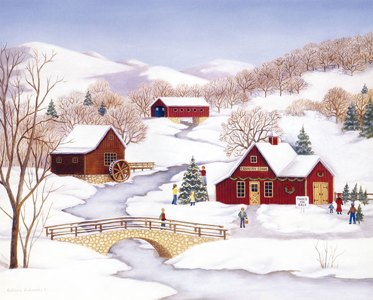 漂亮的美国乡村风景装饰画, 美国乡村房子素材欣赏  M