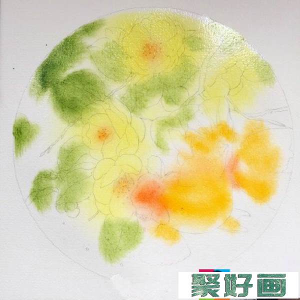 水彩画教程“花与鱼”