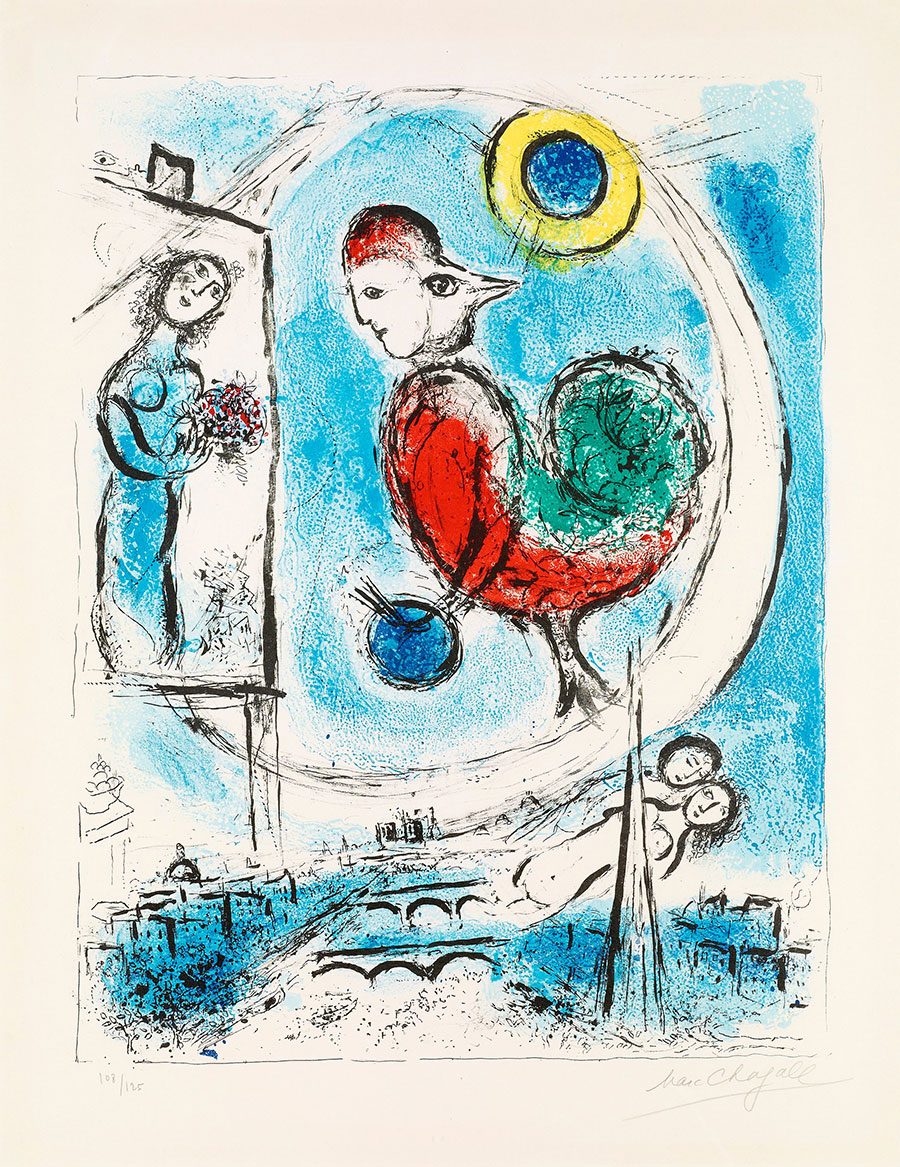 俄国画家马克·夏加尔marc chagall作品高清大图下载