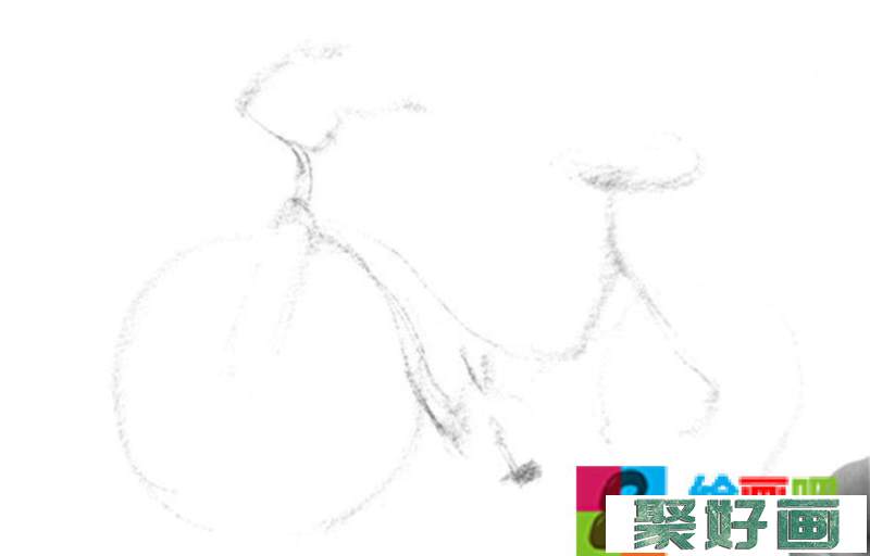 速写自行车画法步骤