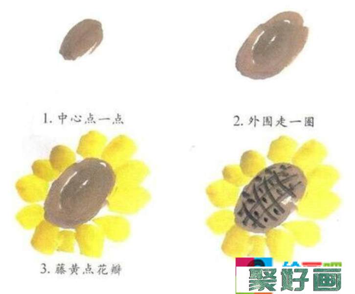 国画入门教程：几种简单的花卉的画法