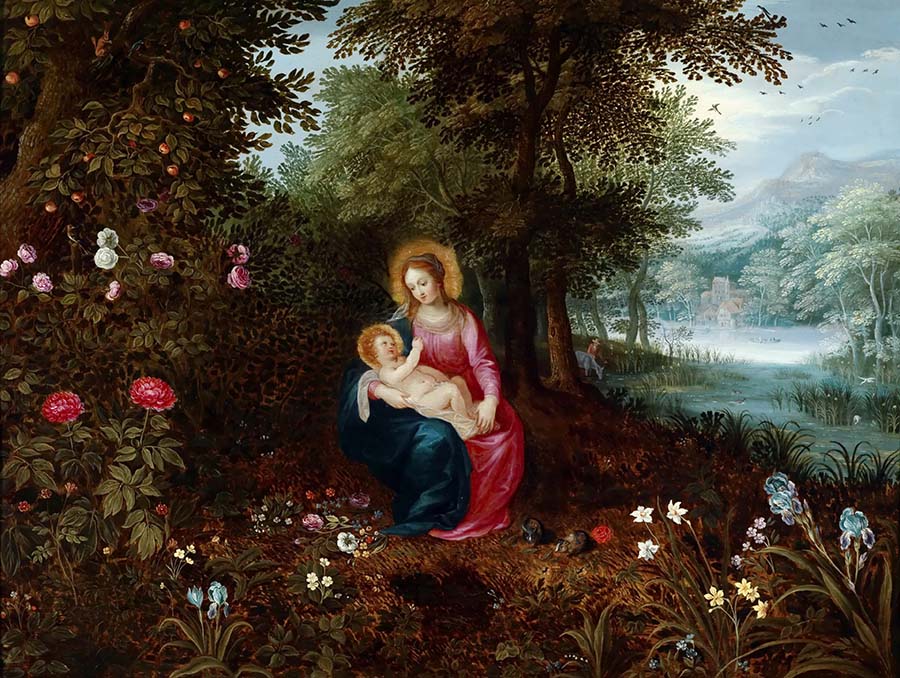 小勃鲁盖尔作品: Rest On Theflight Into Egypt