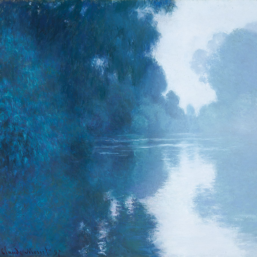 莫奈作品:有雾的塞纳河畔