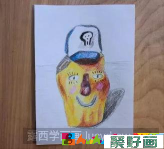 彩铅画陶瓷玩偶