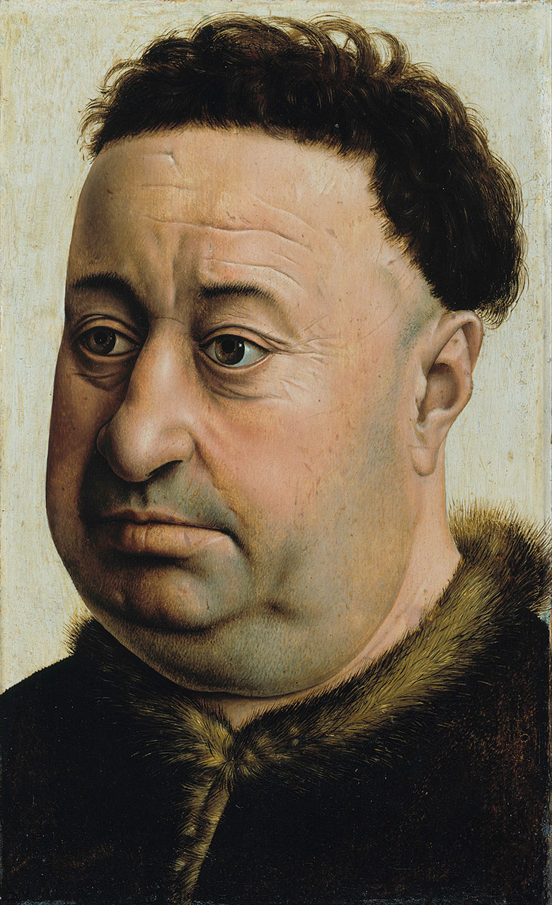 Robert Campin 罗伯特·康宾作品: 胖男人肖像油画 Portrait of a Fat Man