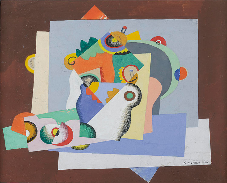 欧美抽象油画: GEORGES VALMIER-NATURE MORTE2