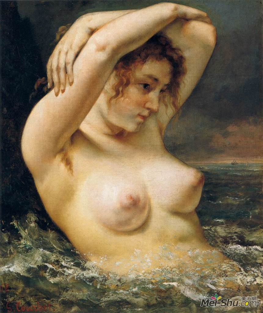 居斯塔夫·库尔贝Gustave Courbet作品 浴女