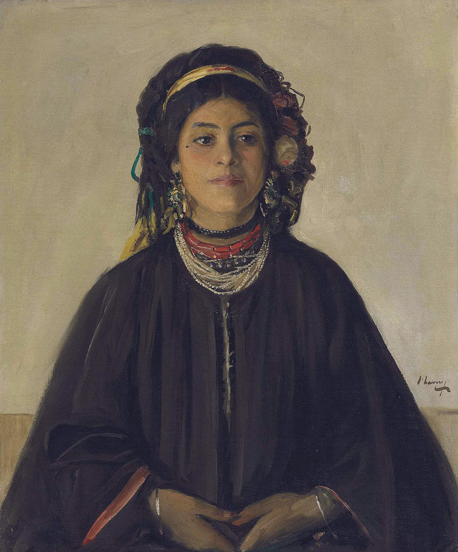 约翰·拉维里  John Lavery  Aida a Moorish Maid   艾达，摩尔少女