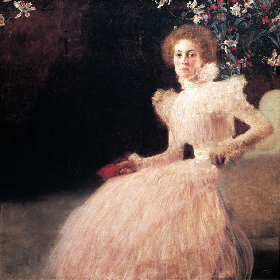 克里姆特作品:松贾·科尼普斯的画像 - portrait of sonja knips