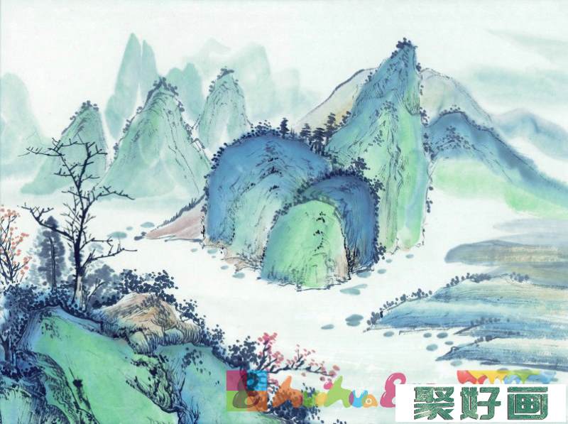 国画山水图片