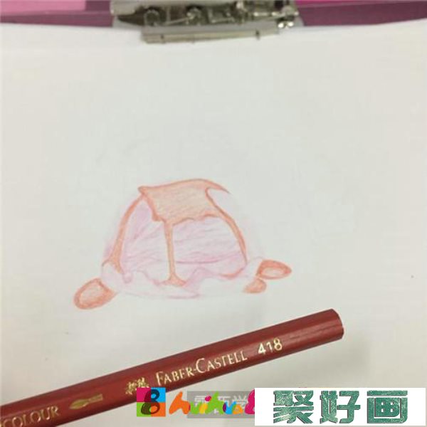 冰淇淋球彩铅画