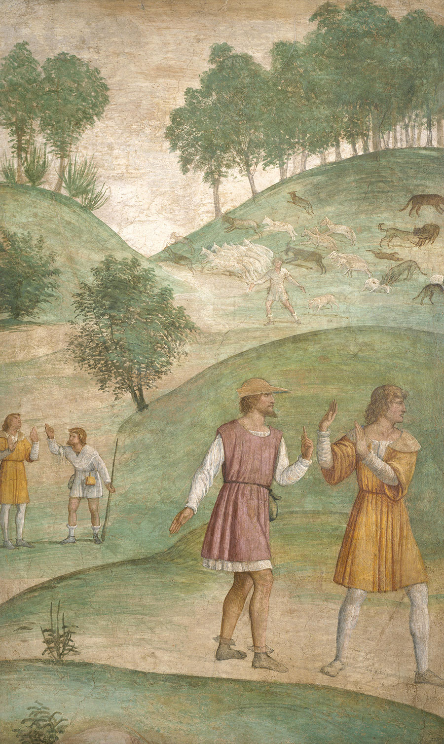 达芬奇壁画作品高清大图下载  牧羊人