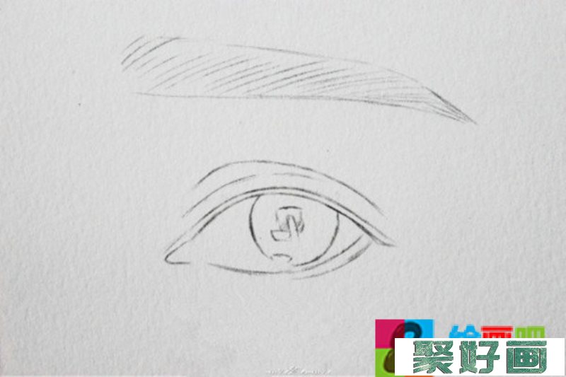 超写实彩铅手绘眼睛详细教程