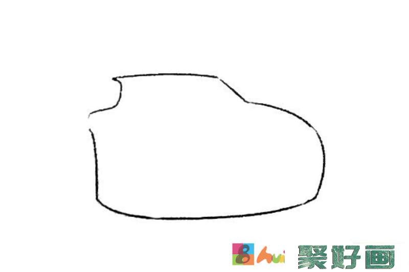 跑车简笔画