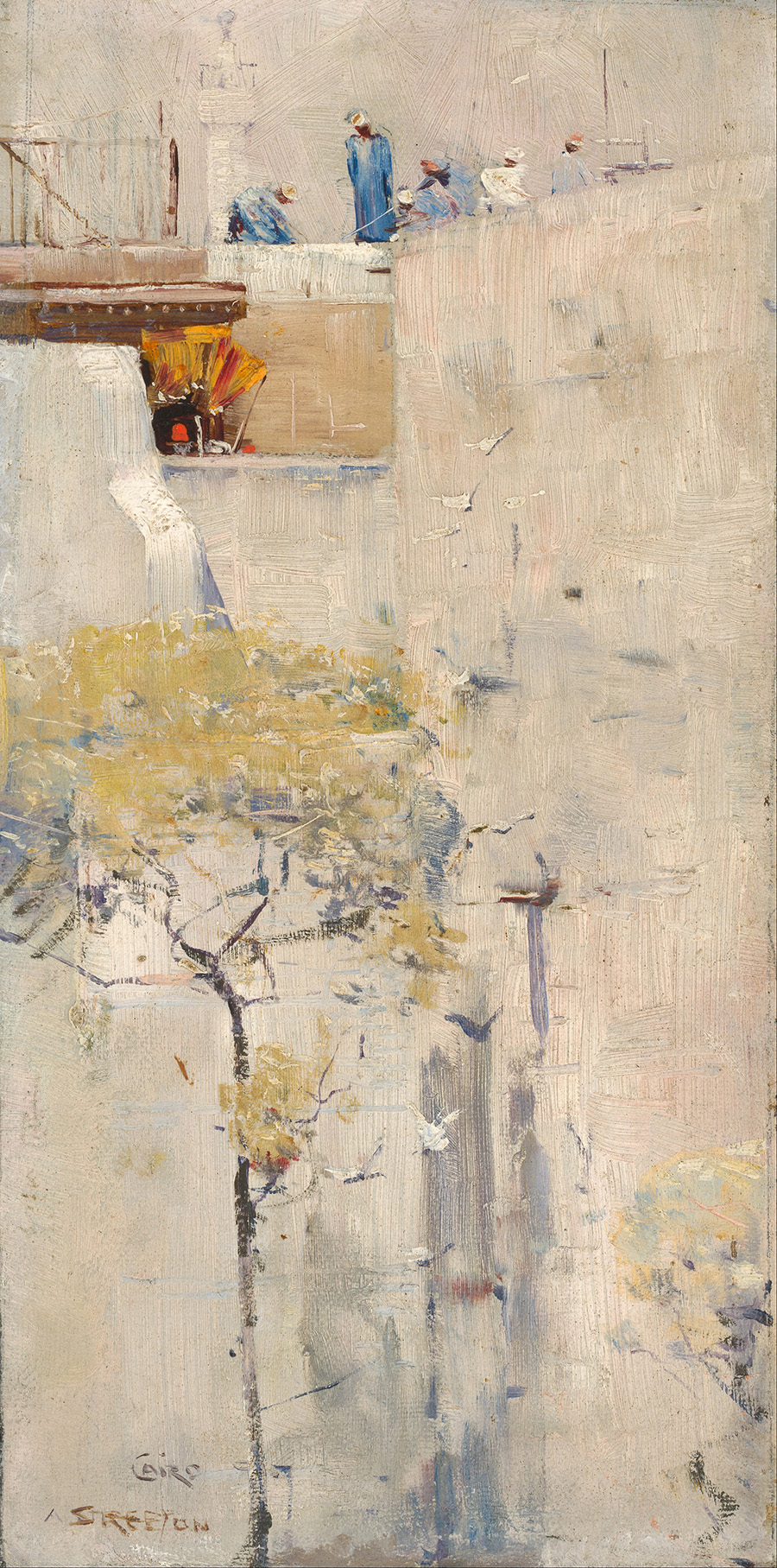 阿瑟·斯切特 (Arthur Streeton)  House builders Cairo