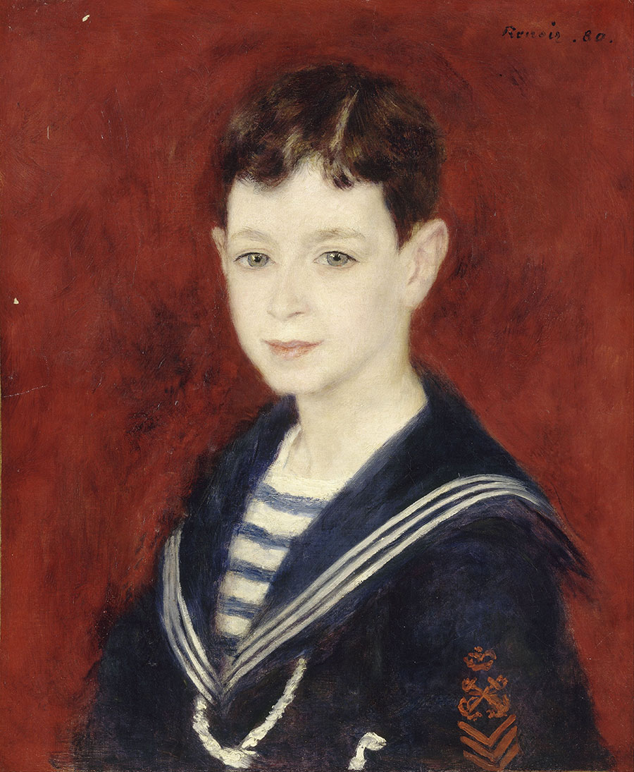 雷诺阿高清油画: Fernand Halphen as a Boy