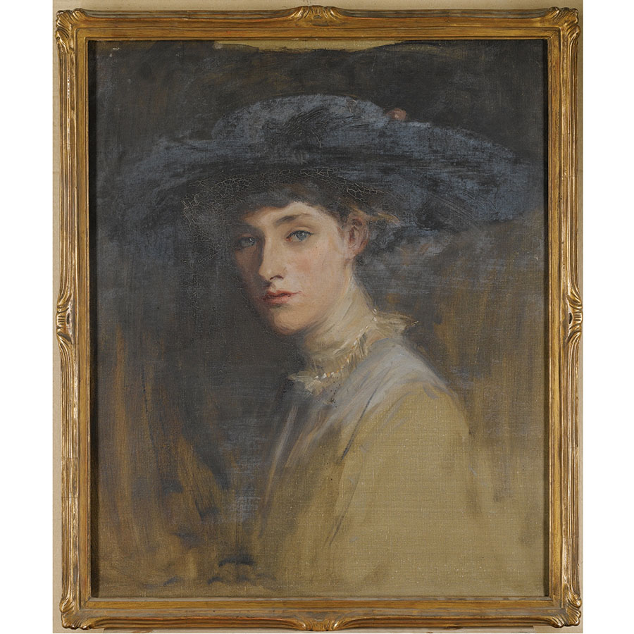 约翰·拉维里 PORTRAIT OF A LADY, HALF-LENGTH, WEARING A HAT