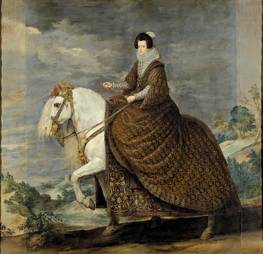 委拉斯开兹作品:法兰西的伊莎贝拉骑马像