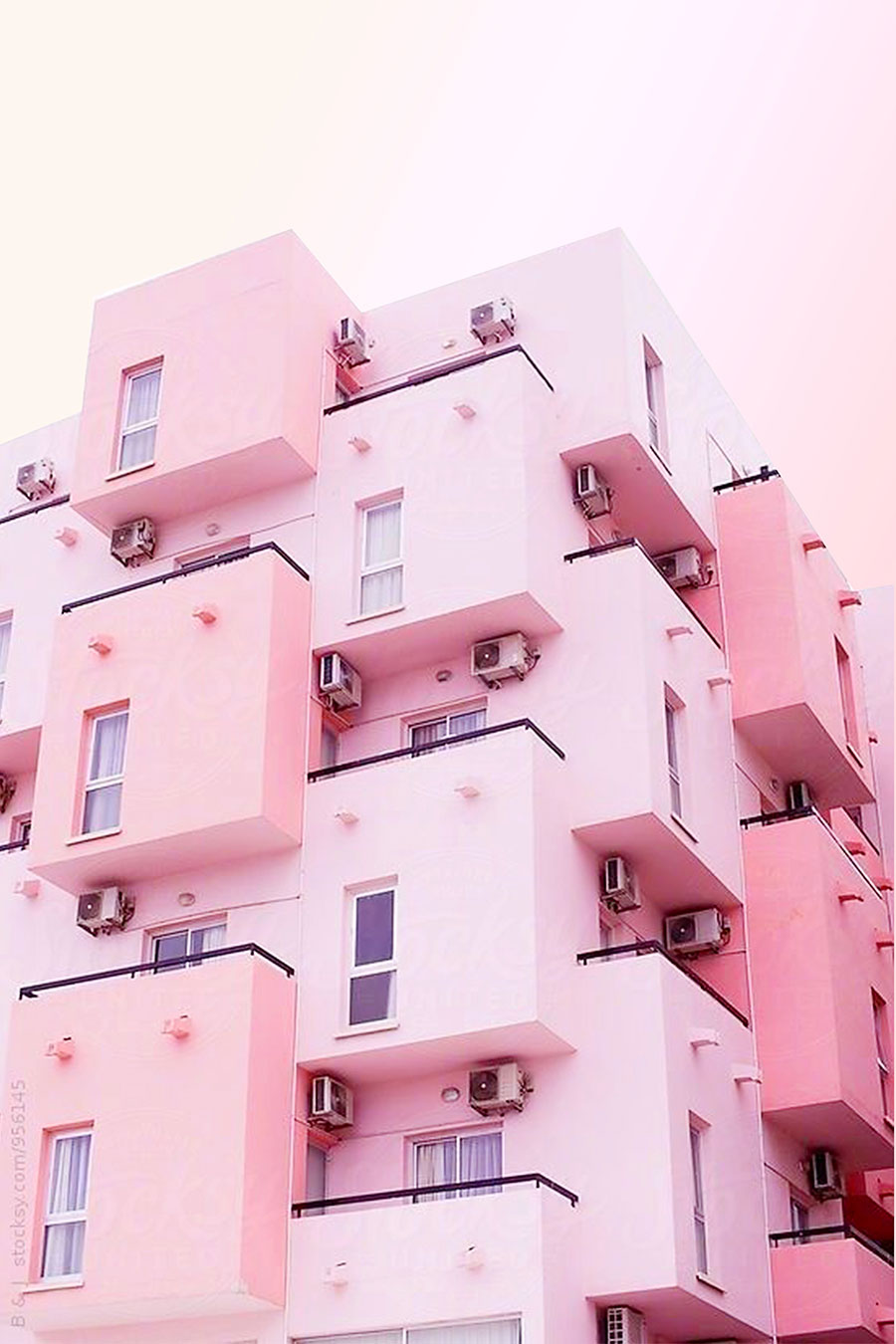 欧式粉色房子 A