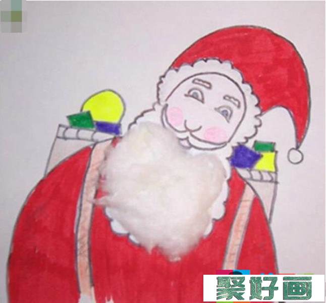 圣诞老人儿童画教程