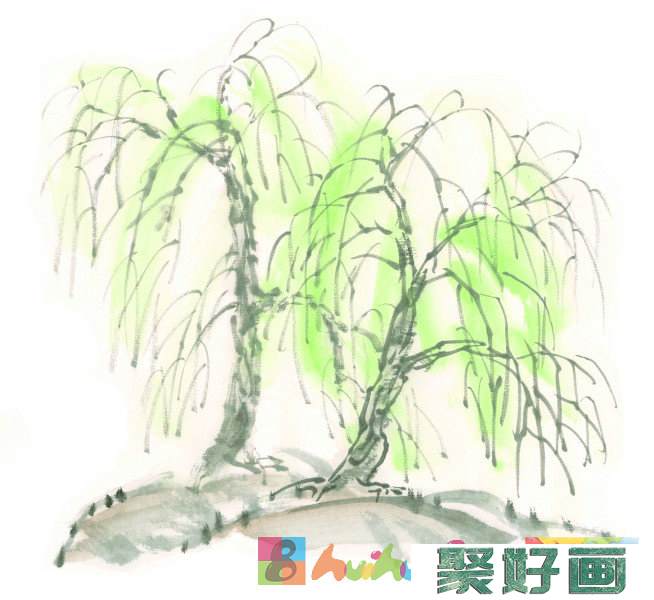 古树<a href=../zhonglei/zhongguohua/xieyi/ target=_blank class=infotextkey>水墨画</a>图片