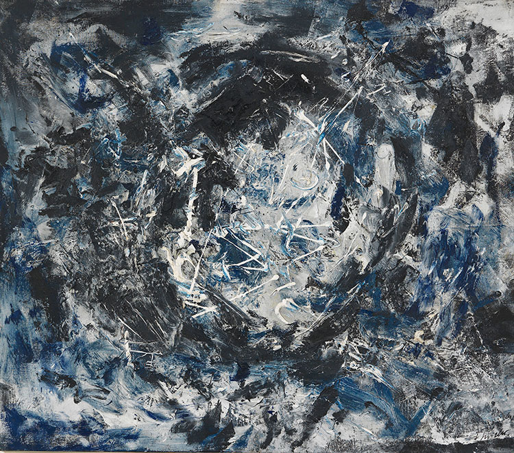 欧美抽象油画 FRED THIELER作品: O-III-61 (Mit Kreiszentrum) 1961