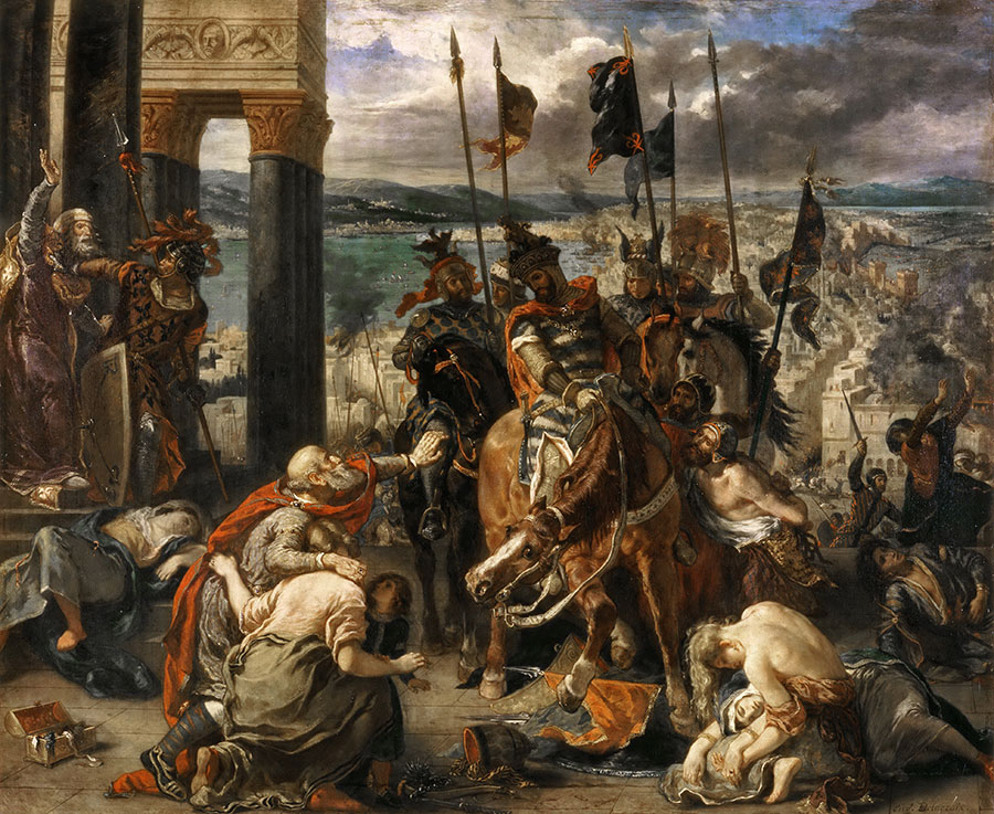 德拉克罗瓦作品:十字军进入君士坦丁堡