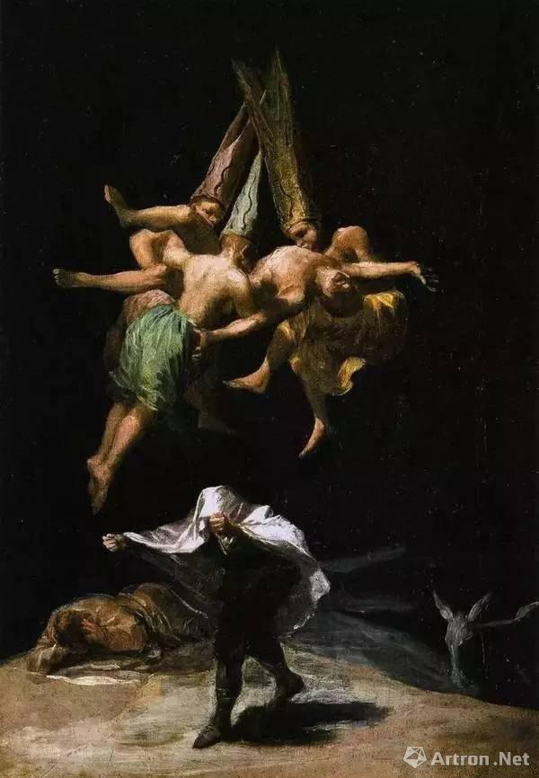 空中的女巫 31.5×43.5cm 1797-98 普拉多美术馆