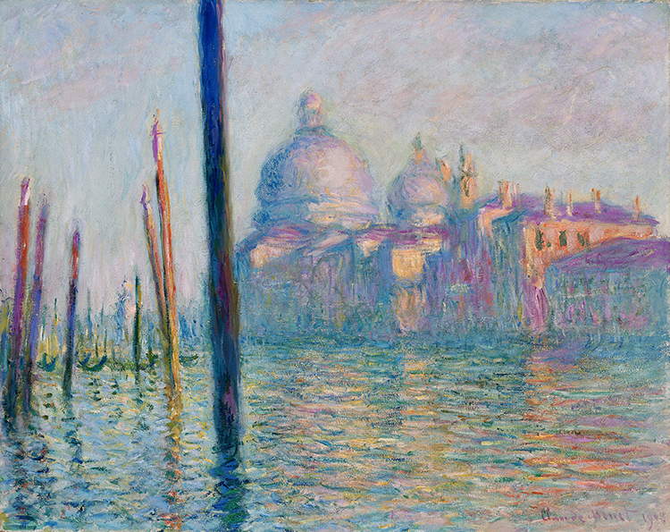 莫奈作品 威尼斯大运河 高清风景油画下载