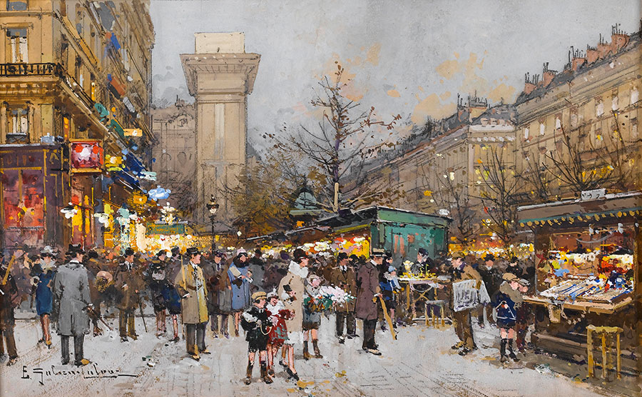 尤金加林拉洛作品: 巴黎街景