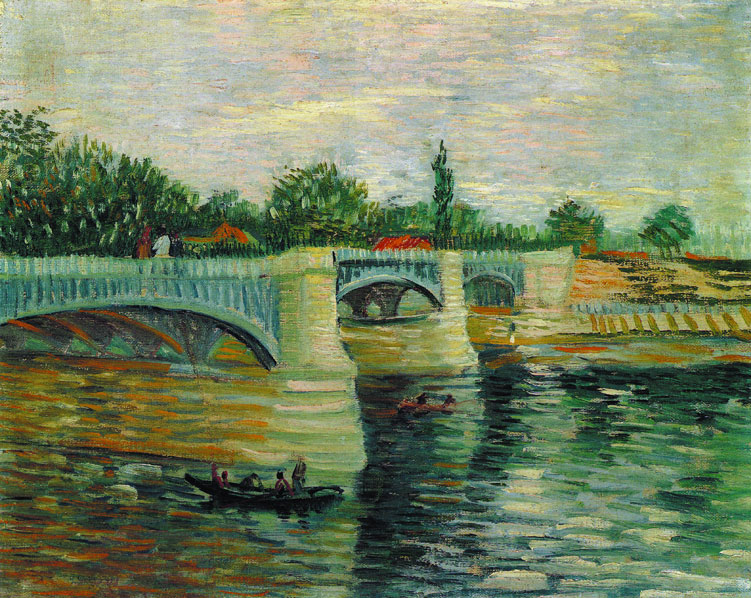 梵高高清作品：塞纳河上的大杰特桥