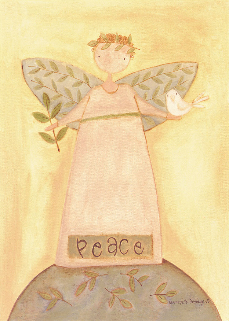 卡通天使装饰画素材: 和平 - peace