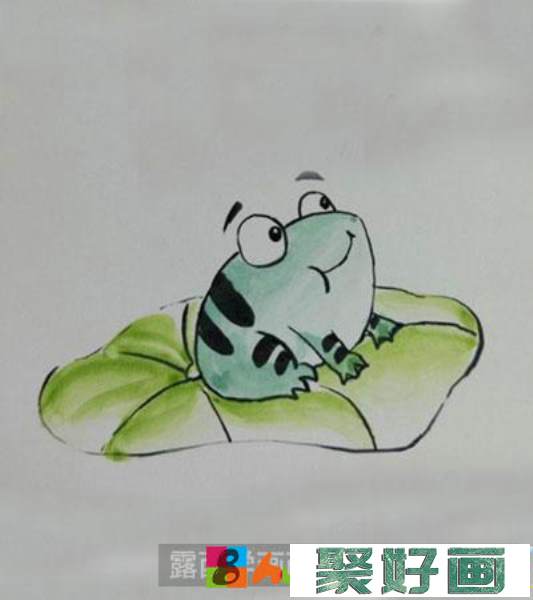 怎么画荷叶上的青蛙