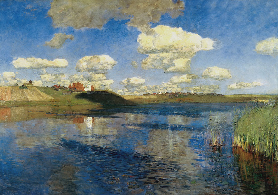 列维坦作品:俄罗斯的湖