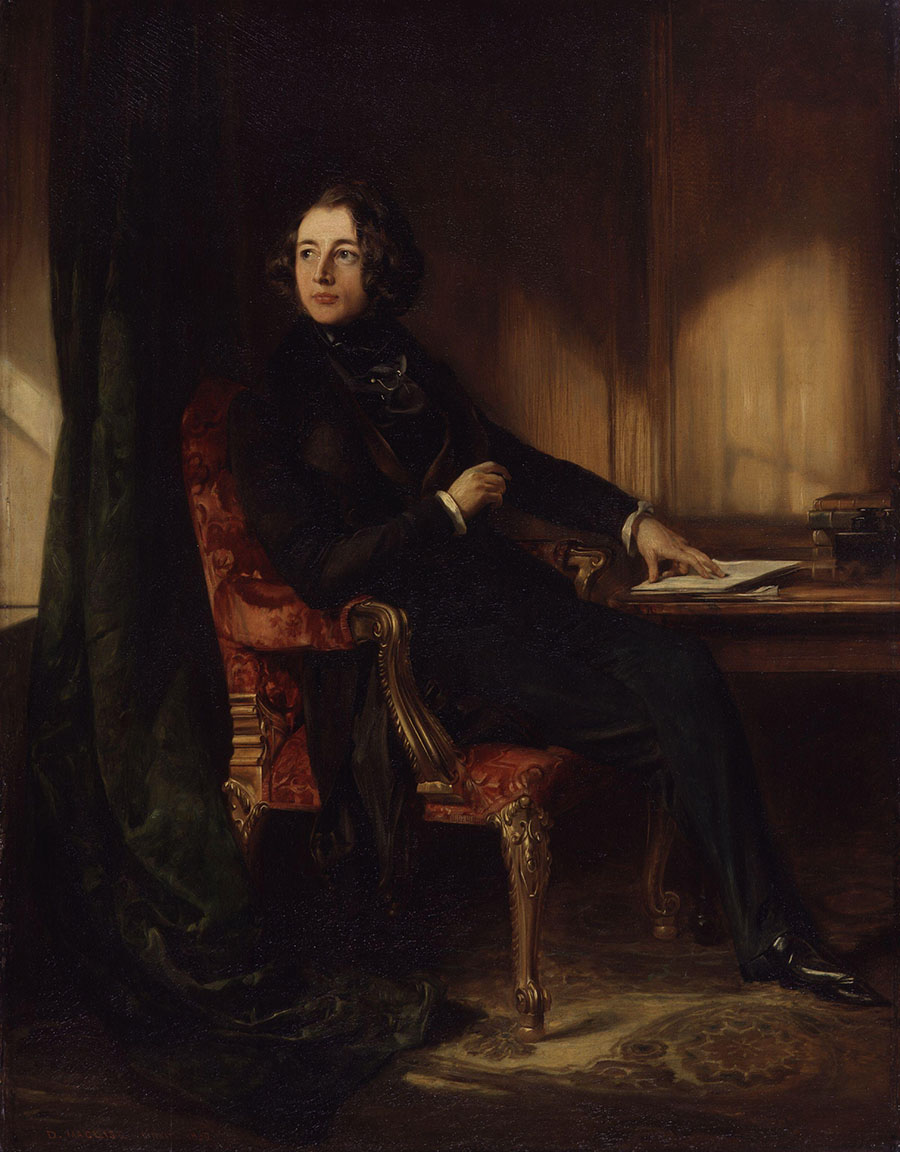 丹尼尔·麦克利斯 Daniel Maclise Charles Dickens by Daniel Maclise