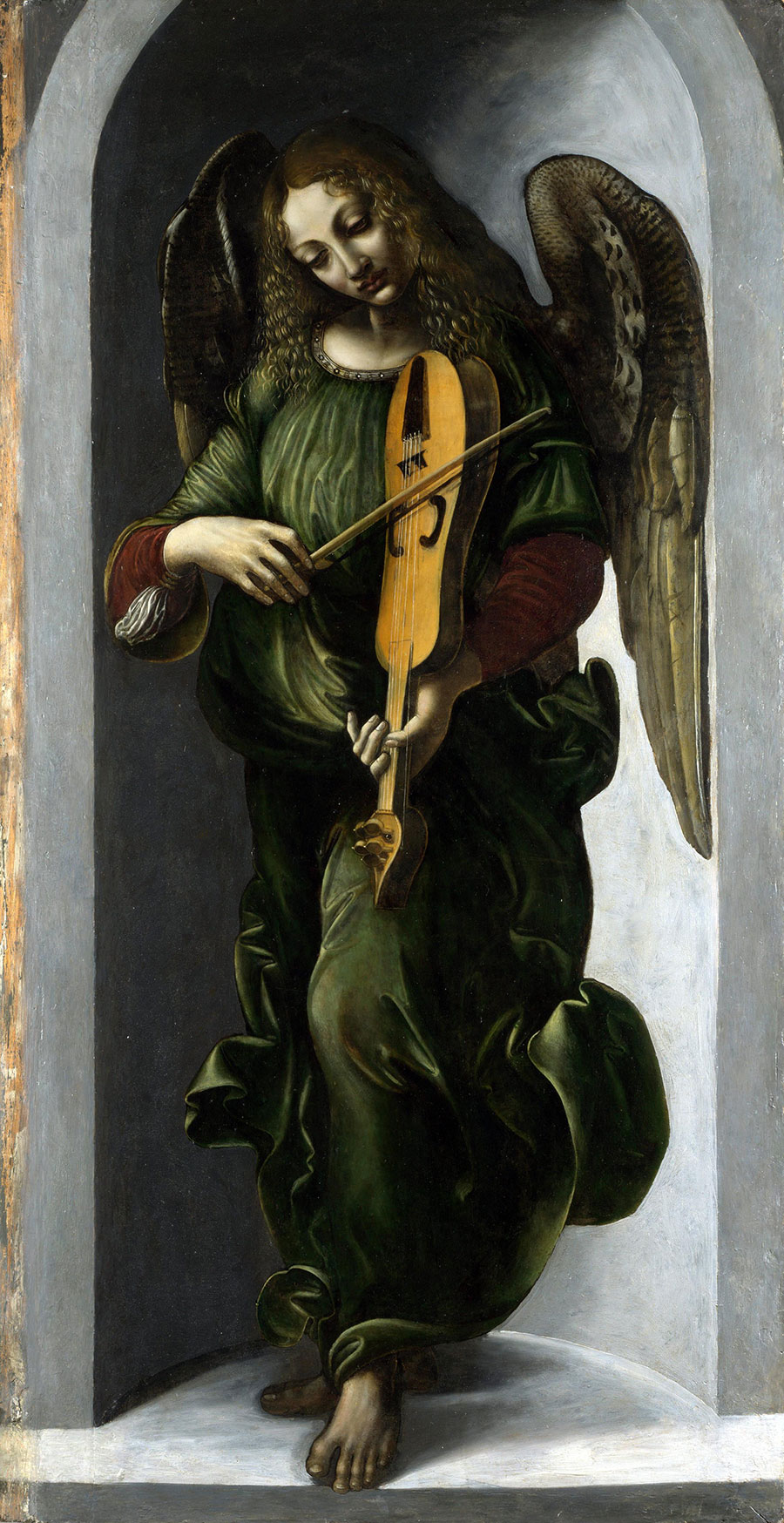 达芬奇作品 : 拉琴的天使